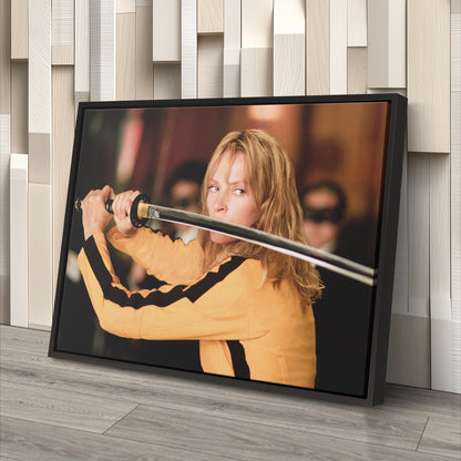 Kill Bill Uma Thurman Canvas Wall Art – Action Movie Decor