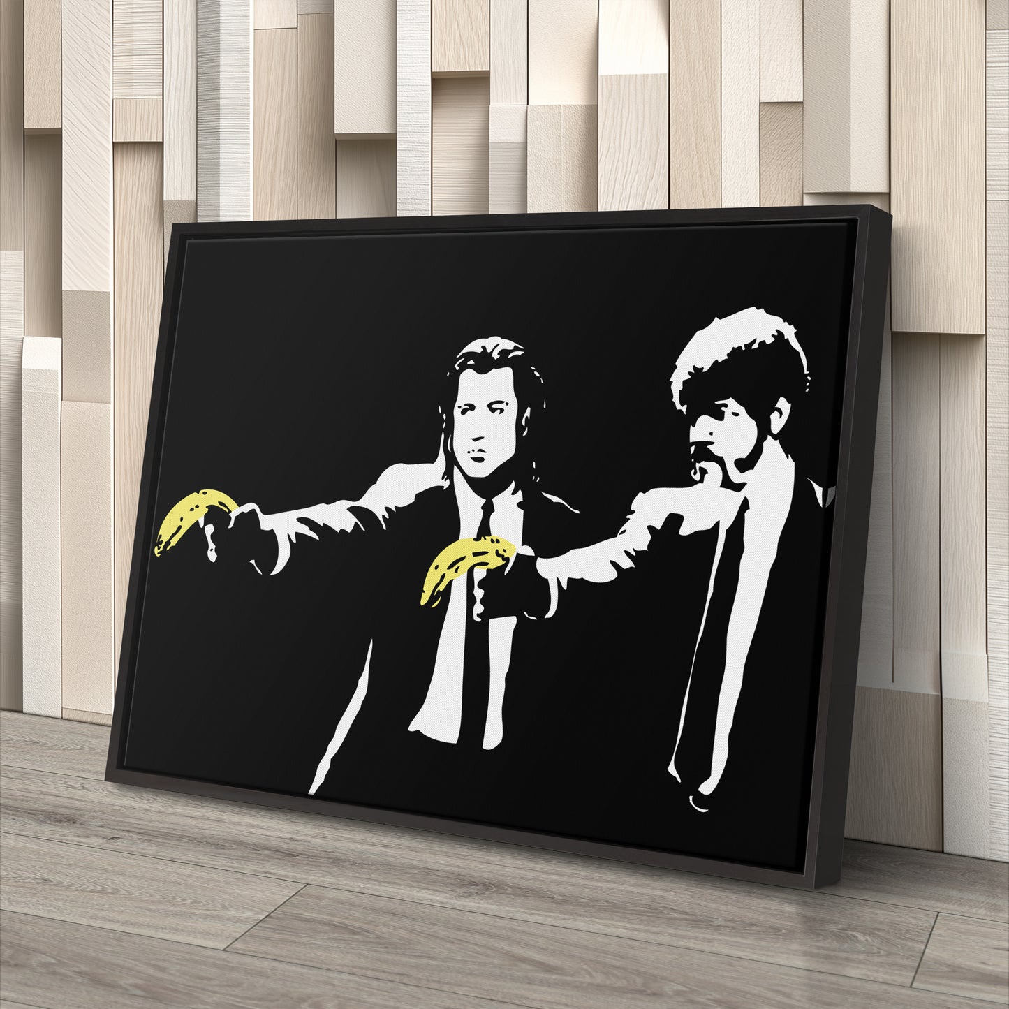 Pulp Fiction Banana Gun Canvas Wall Art – Iconic Movie Moment Decor