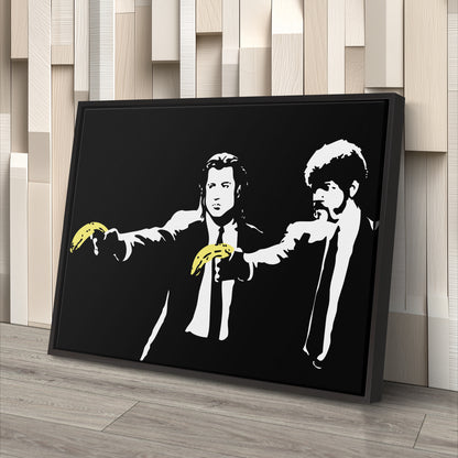 Pulp Fiction Banana Gun Canvas Wall Art – Iconic Movie Moment Decor