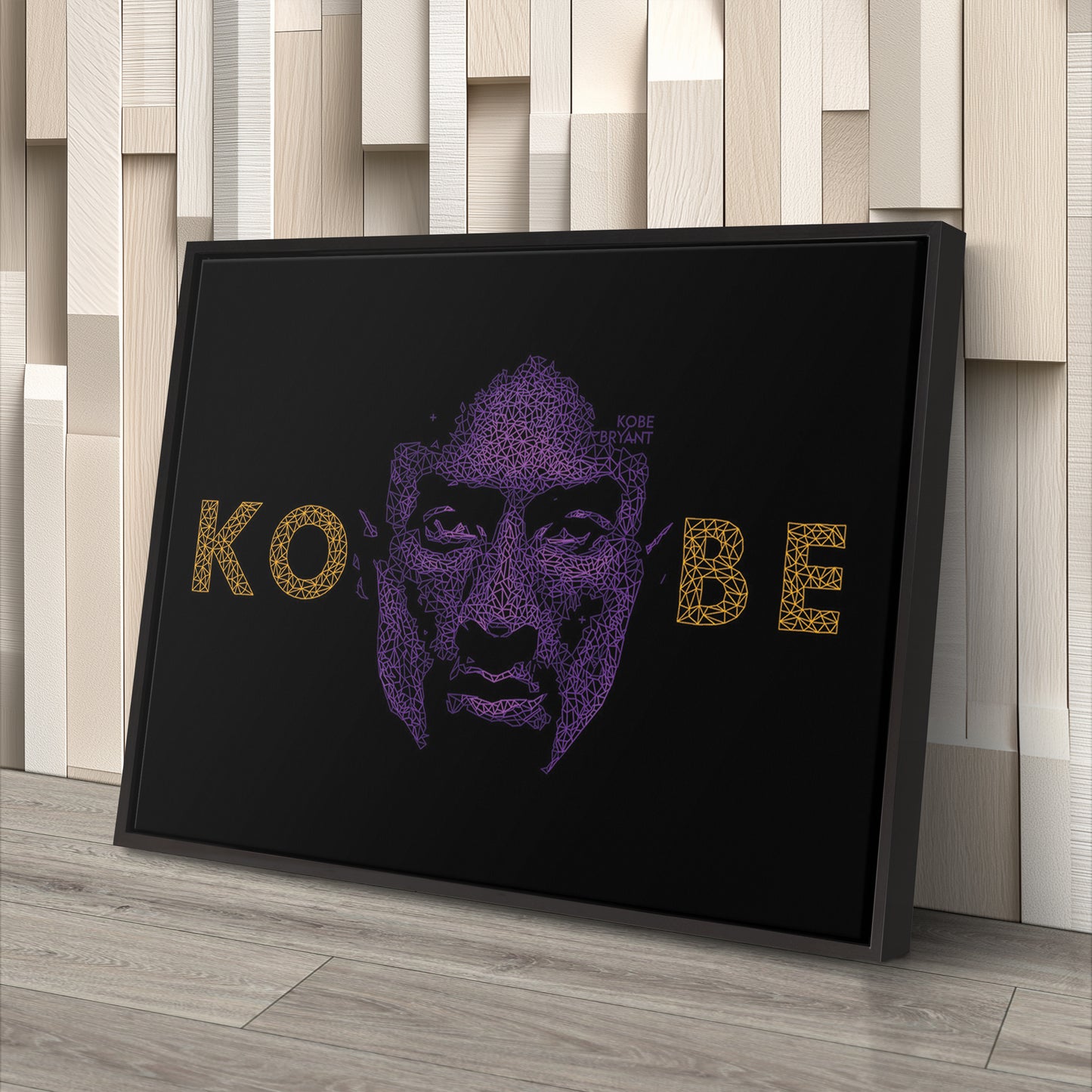 Kobe Bryant Graphical Effect Canvas Wall Art – Legendary Player Art