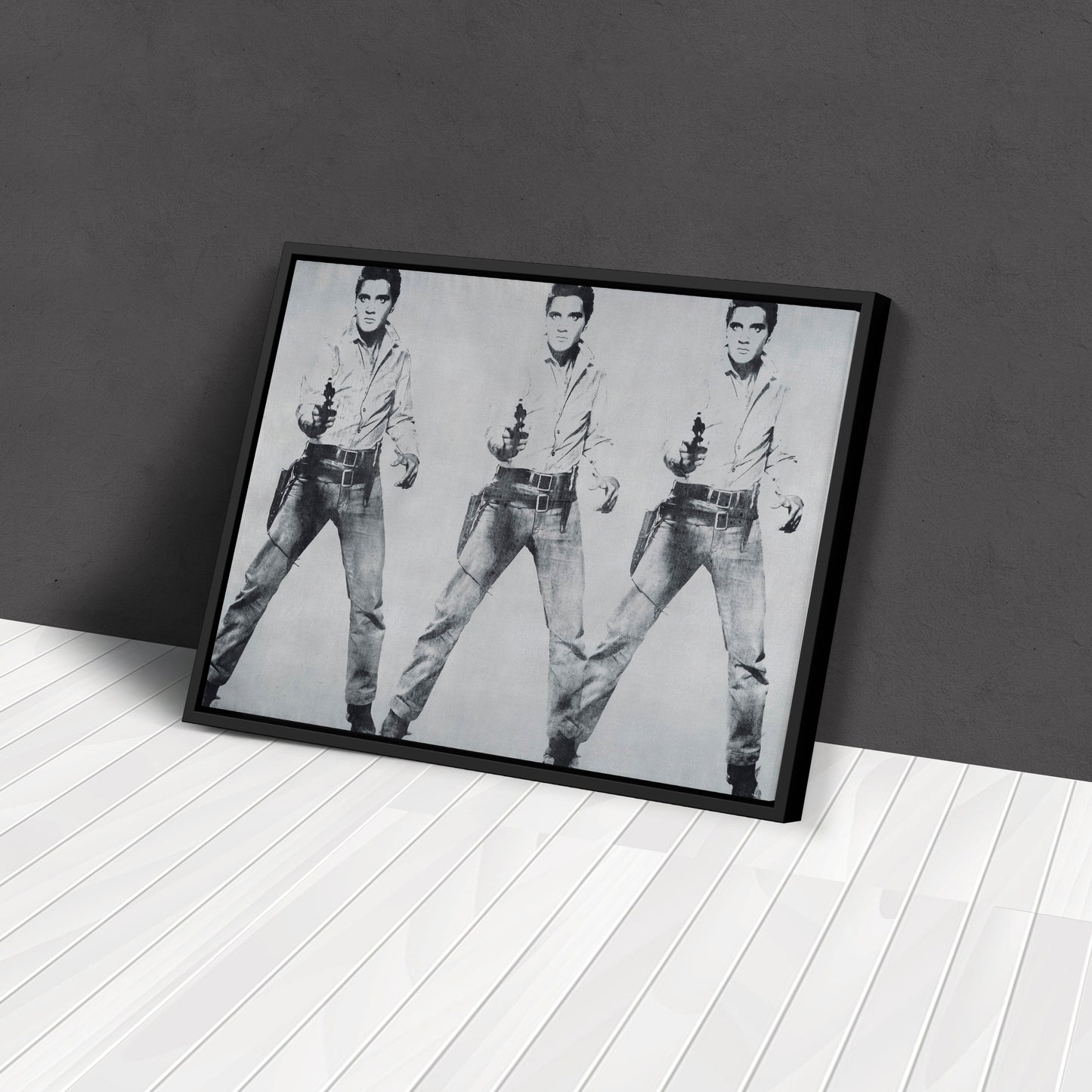 Elvis Presley Triple Canvas Poster – Framed Wall Art Home Decor
