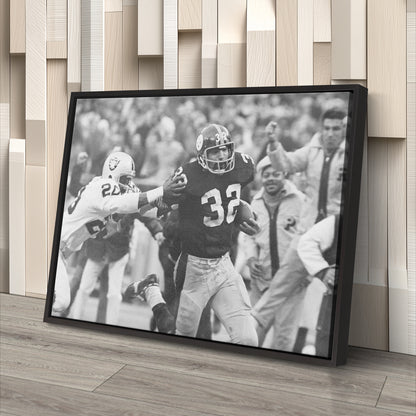 The Immaculate Reception Canvas Art - Steelers vs. Raiders NFL Decor