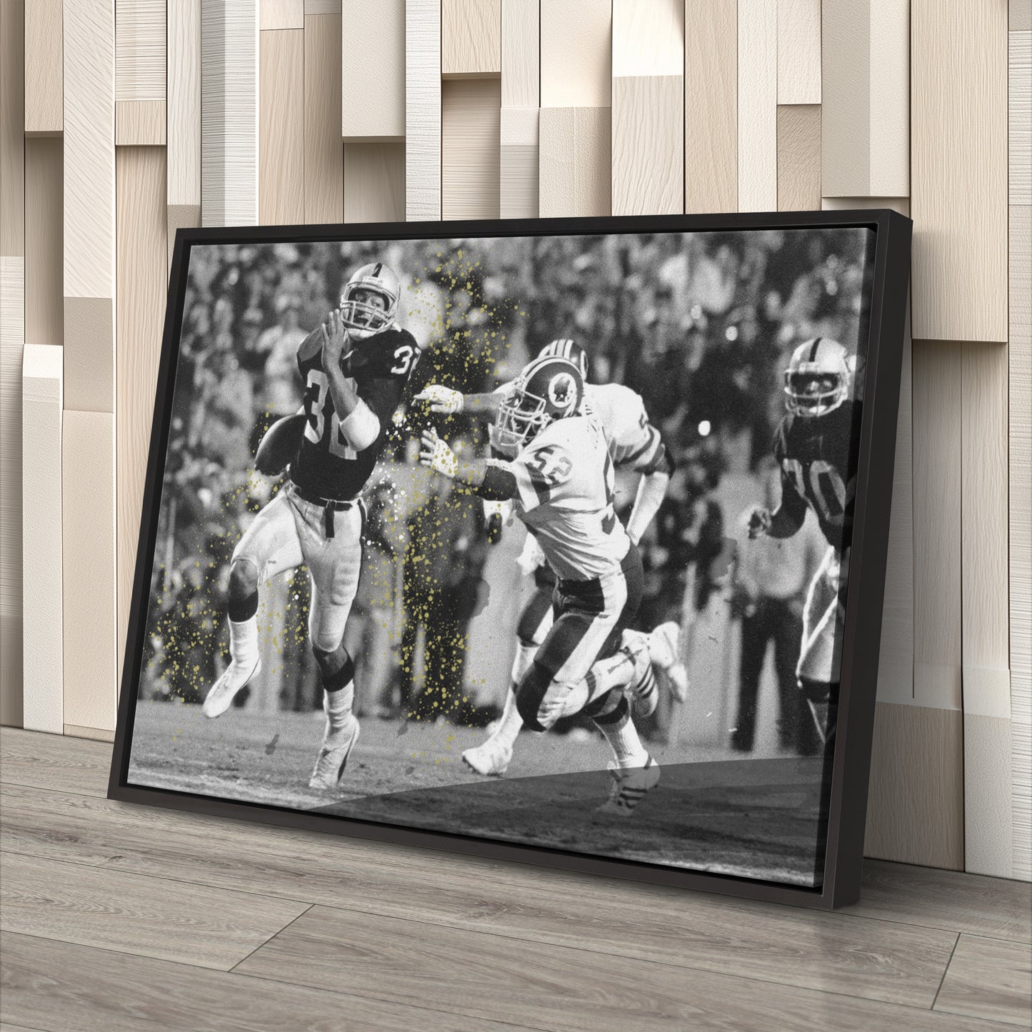 Marcus Allen Reverse Run Canvas Art - Raiders vs. Washington NFL Decor