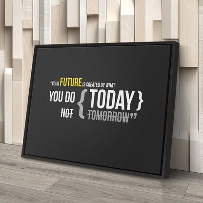 Motivational TODAY - Canvas Wall Art Decor for Home & Office
