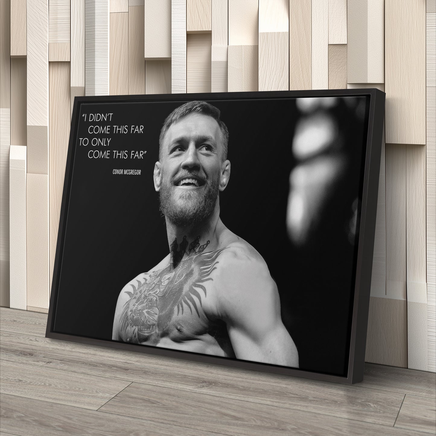 Conor McGregor Quote Canvas Wall Art – Inspirational MMA Print for Home