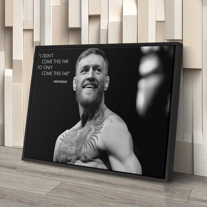 Conor McGregor Quote Canvas Wall Art – Inspirational MMA Print for Home