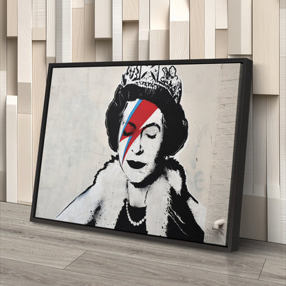 Banksy 'Queen' Canvas Print - Framed Wall Art