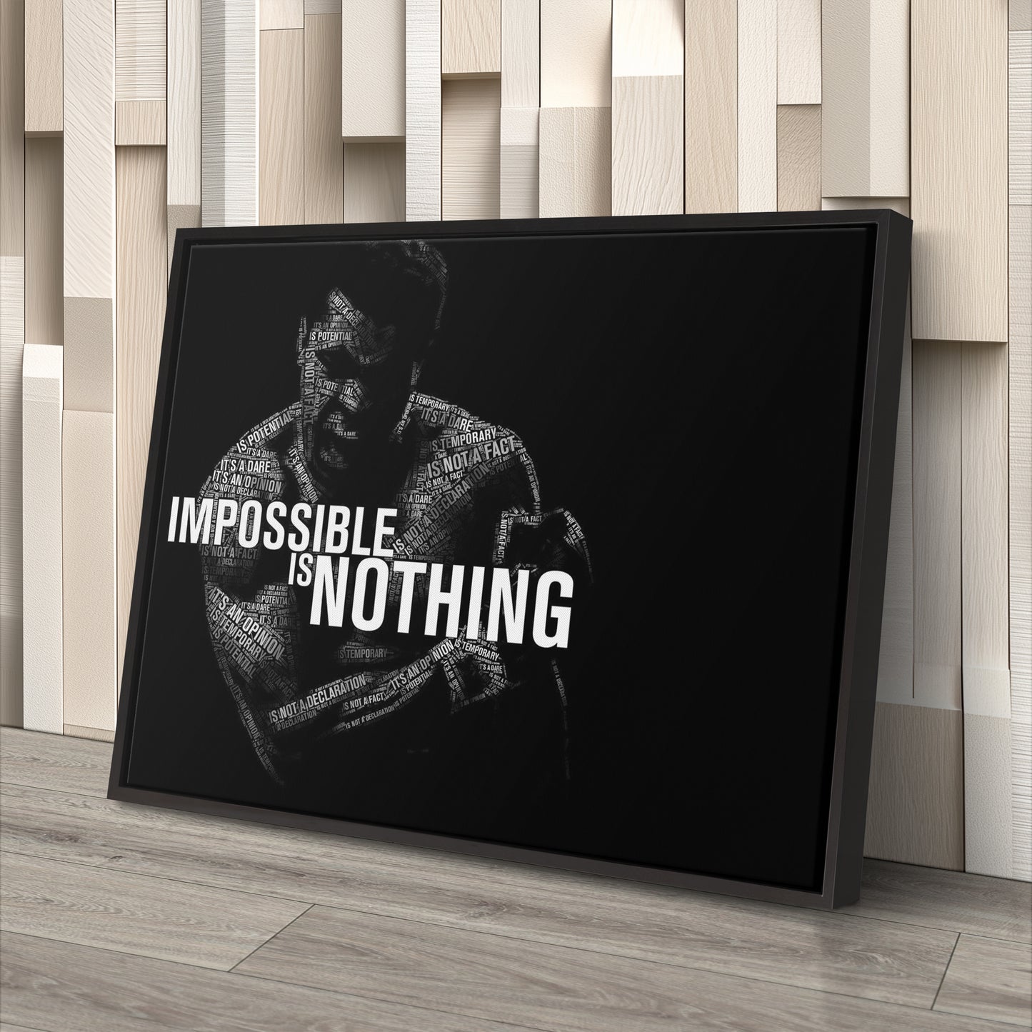 Muhammad Ali Boxing Quote Canvas Art – Iconic Fighter Decor