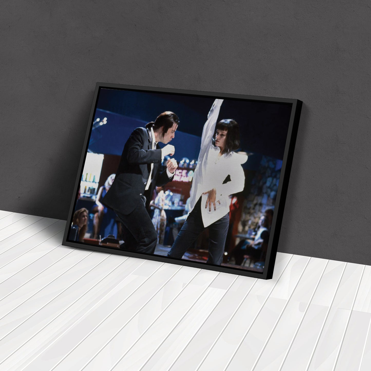Pulp Fiction Dance Contest Canvas Wall Art – Timeless Movie Moment Decor