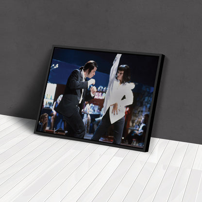 Pulp Fiction Dance Contest Canvas Wall Art – Timeless Movie Moment Decor