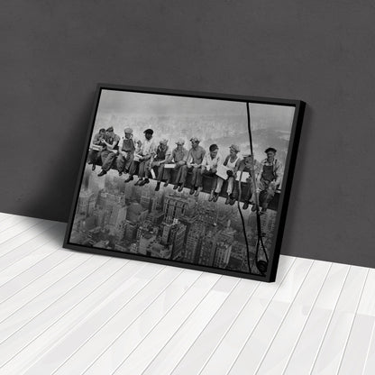 Lunch atop a Skyscraper New York Canvas Wall Art – Iconic Worker Print