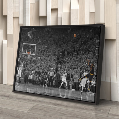 Kyrie Irving Game Winner vs Warriors Canvas Wall Art Decor - NBA Playoff Moment Art