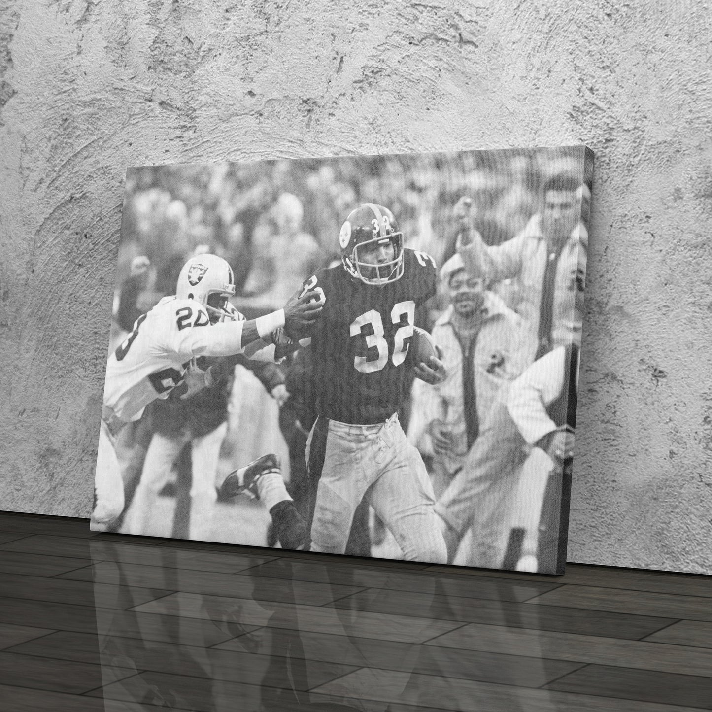 The Immaculate Reception Canvas Art - Steelers vs. Raiders NFL Decor