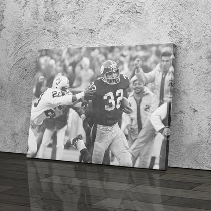 The Immaculate Reception Canvas Art - Steelers vs. Raiders NFL Decor