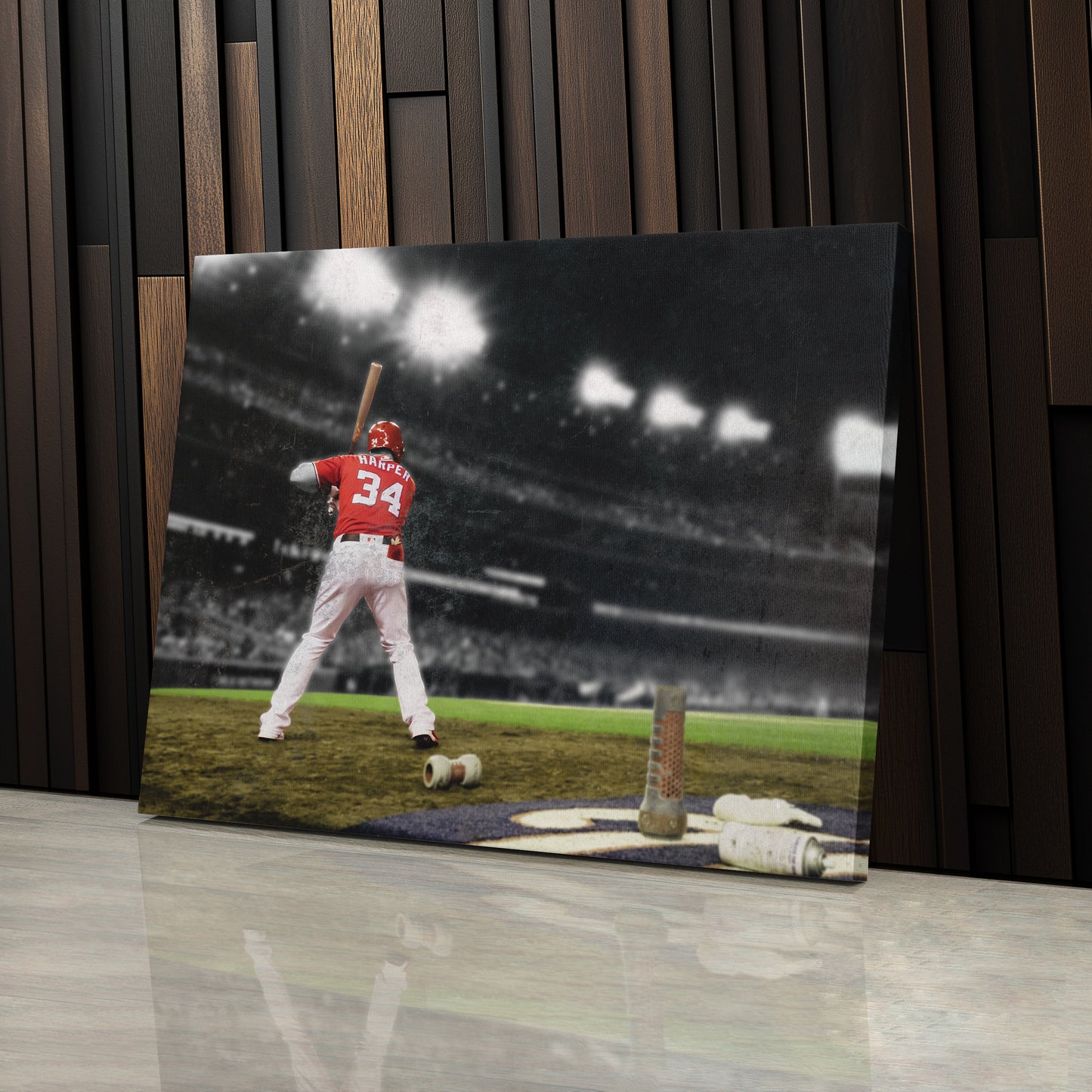 Bryce Harper Philadelphia Phillies Canvas Wall Art – Baseball Player Poster