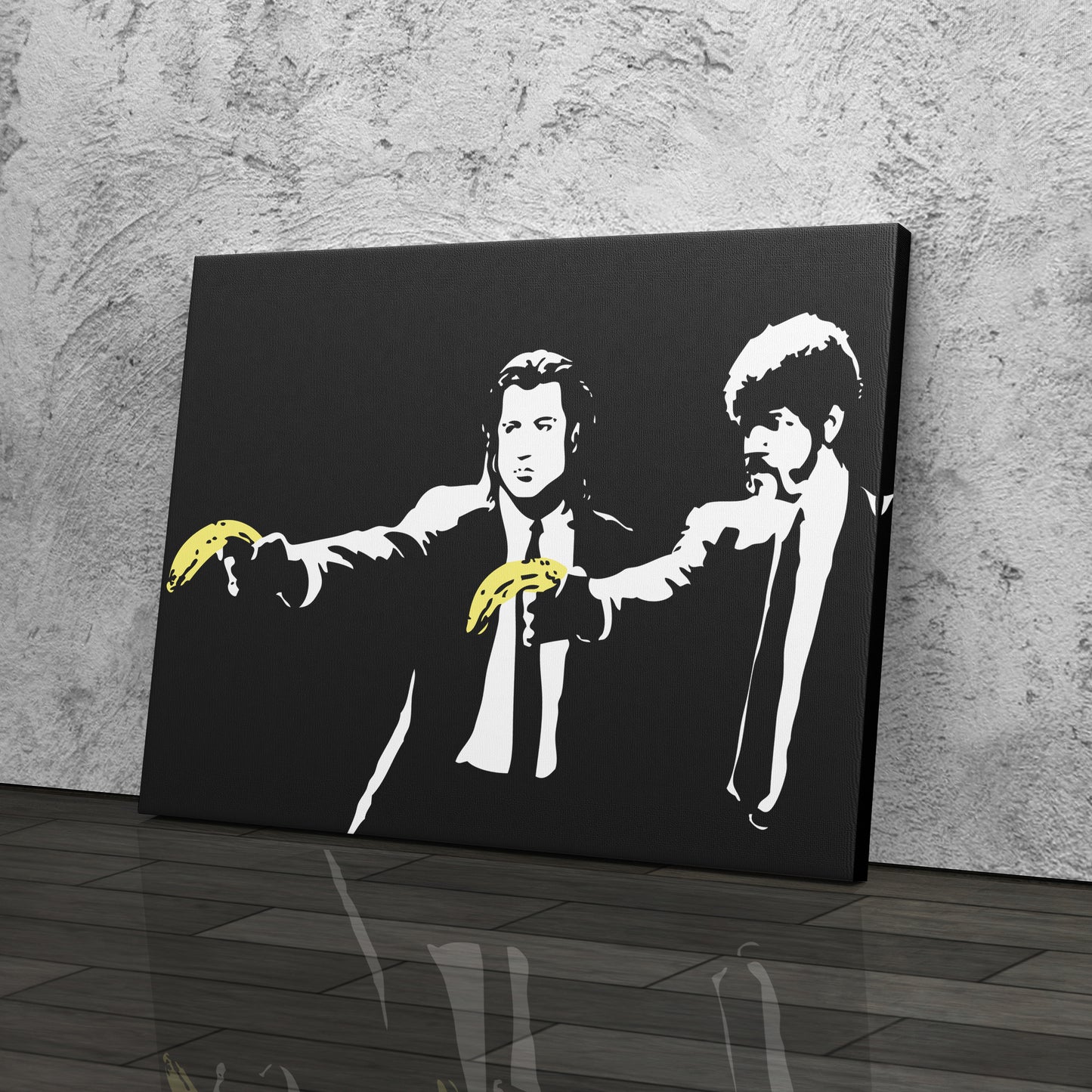 Pulp Fiction Banana Gun Canvas Wall Art – Iconic Movie Moment Decor