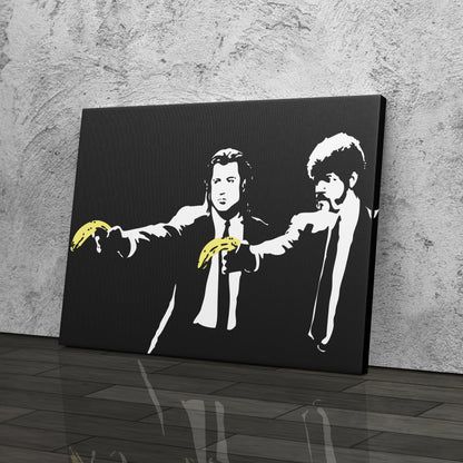 Pulp Fiction Banana Gun Canvas Wall Art – Iconic Movie Moment Decor