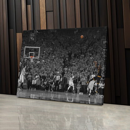 Kyrie Irving Game Winner vs Warriors Canvas Wall Art Decor - NBA Playoff Moment Art