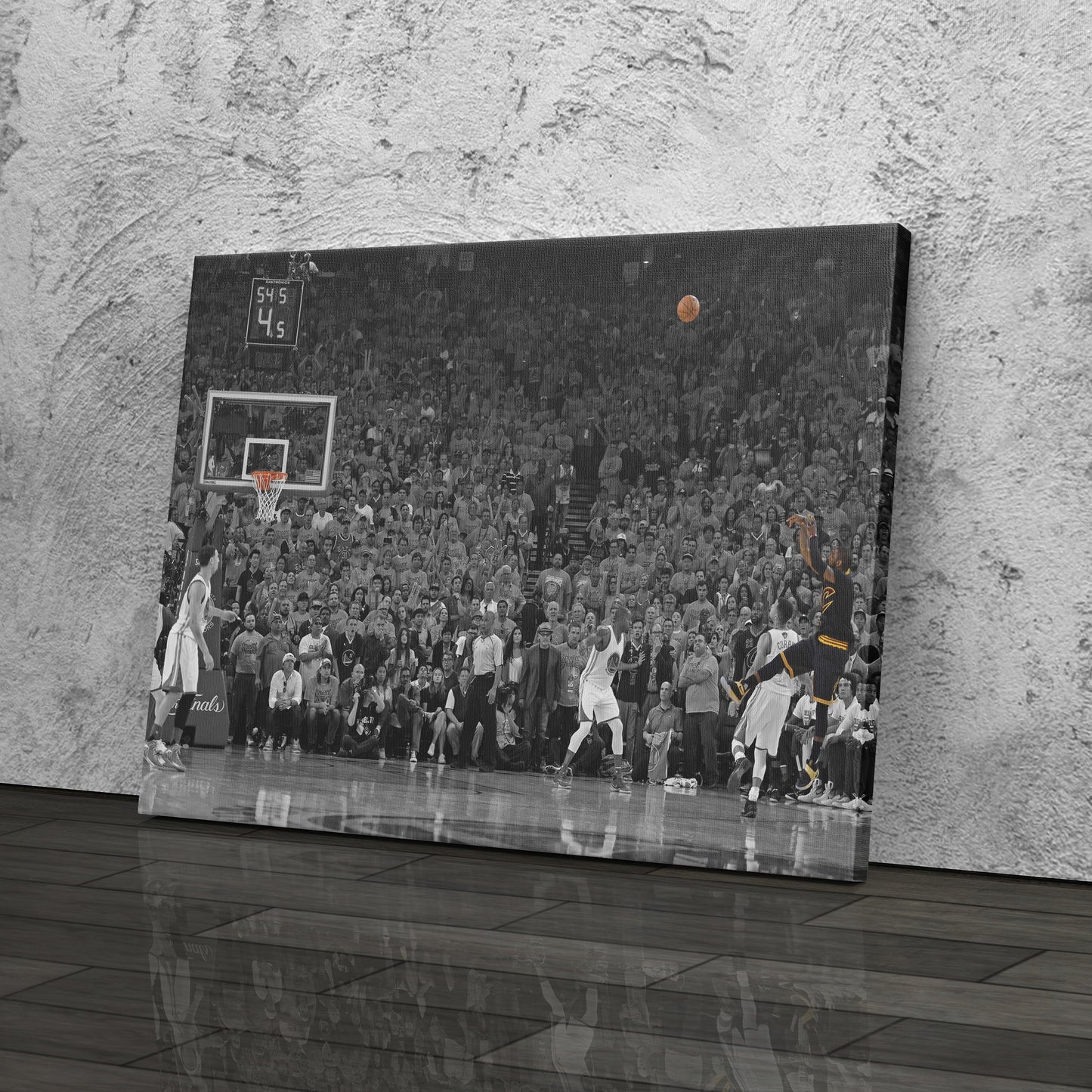 Kyrie Irving Game Winner vs Warriors Canvas Wall Art Decor - NBA Playoff Moment Art