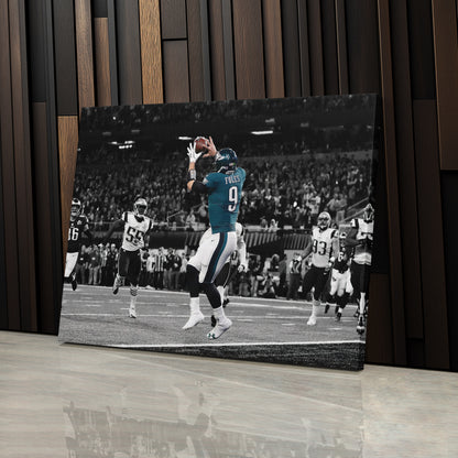Nick Foles Super Bowl LII Philly Special Canvas Art - NFL Wall Decor