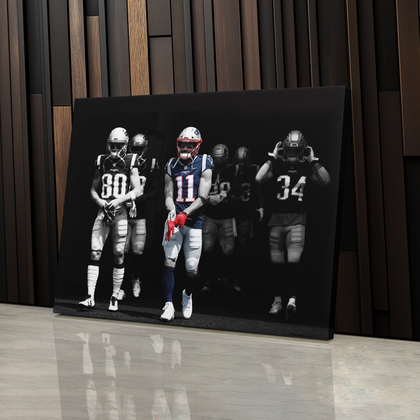 Julian Edelman New England Patriots Canvas Wall Art – NFL Hero Decor