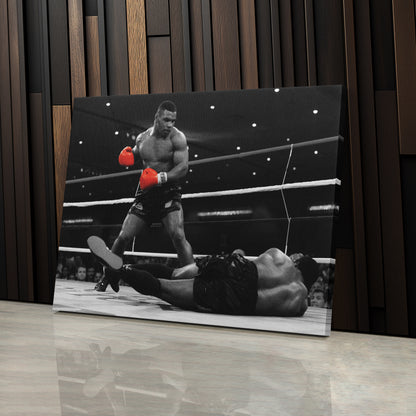 Mike Tyson Boxing Canvas Art – Poster Framed Wall Decor