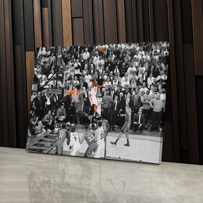 Kawhi Leonard Buzzer Beater Toronto Raptors Canvas Wall Art Decor - NBA Playoff Art