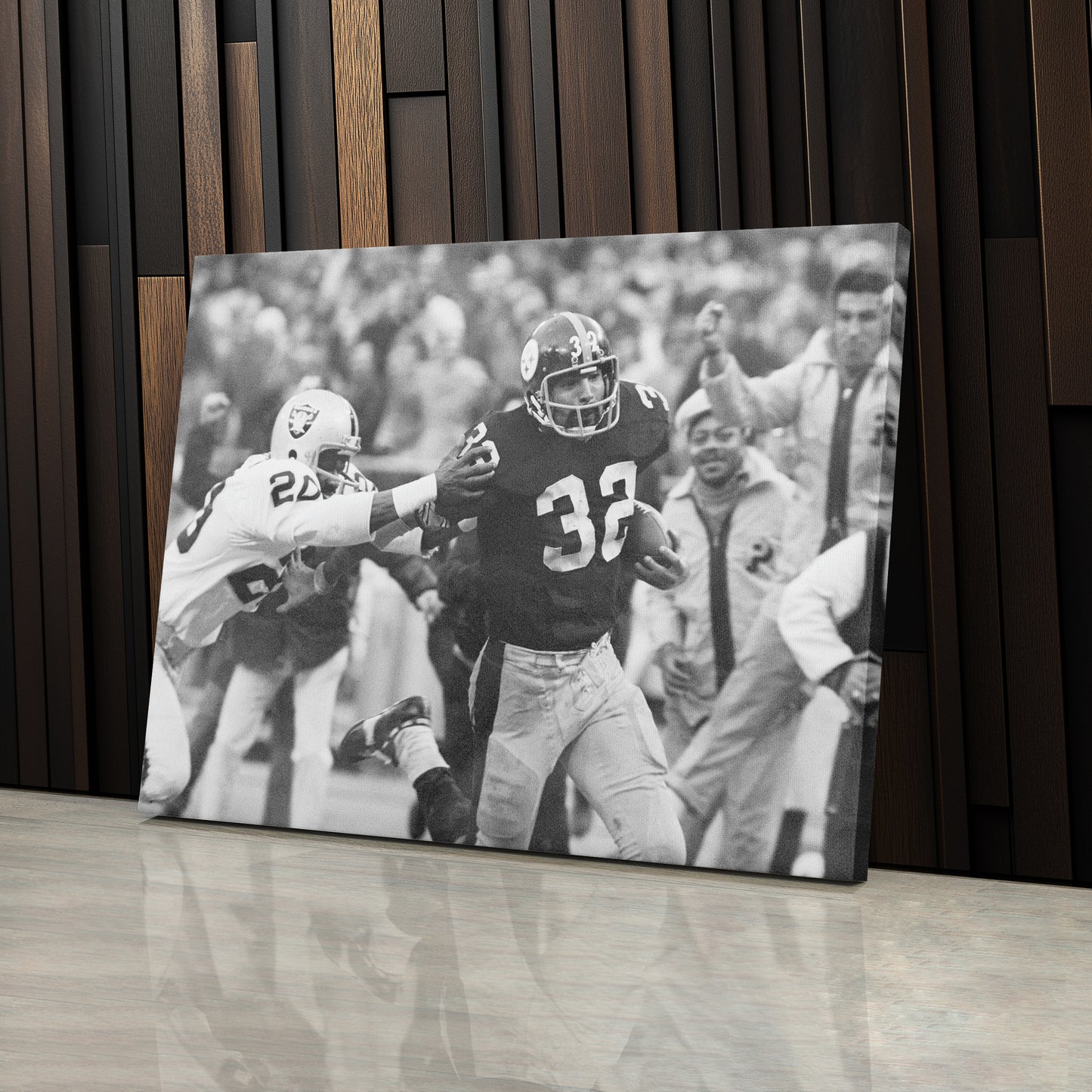 The Immaculate Reception Canvas Art - Steelers vs. Raiders NFL Decor