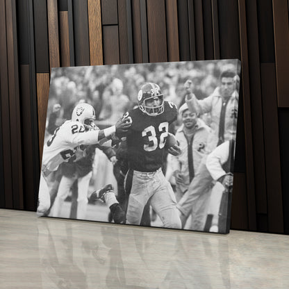 The Immaculate Reception Canvas Art - Steelers vs. Raiders NFL Decor
