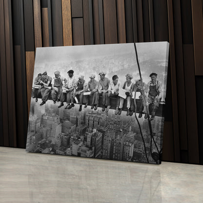 Lunch atop a Skyscraper New York Canvas Wall Art – Iconic Worker Print