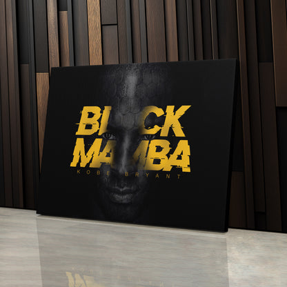 Kobe Bryant Black Mamba Forever Canvas Wall Art – Timeless Basketball Icon