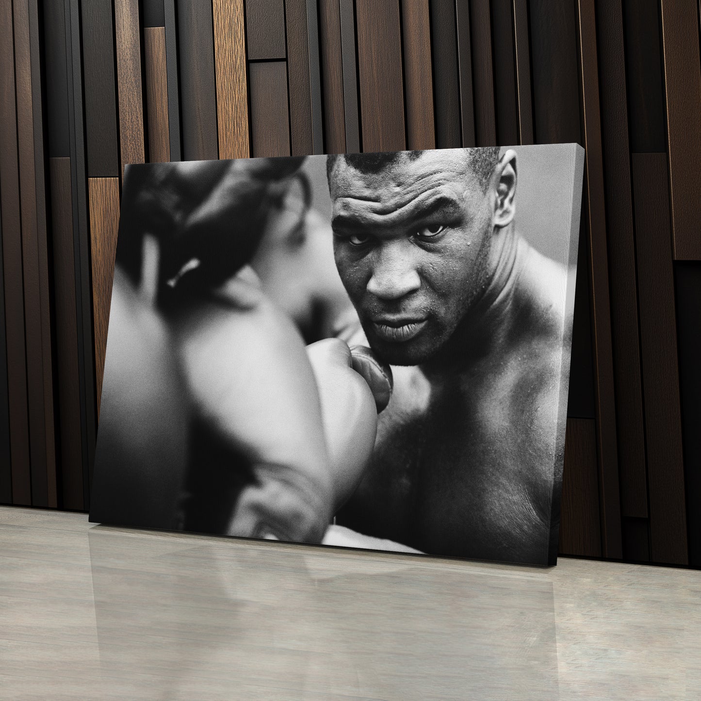 Mike Tyson Training Poster – Boxing Canvas Art Wall Decor