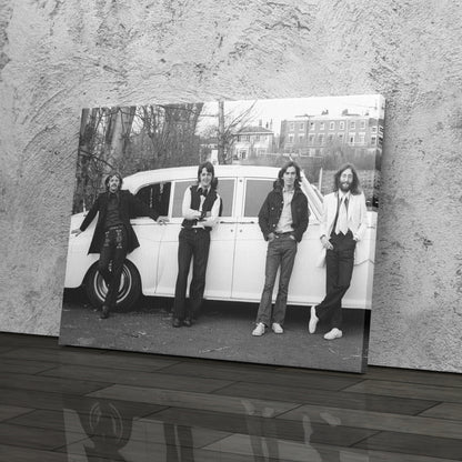 The Beatles Car Music Group Canvas Wall Art – Iconic Band Decor