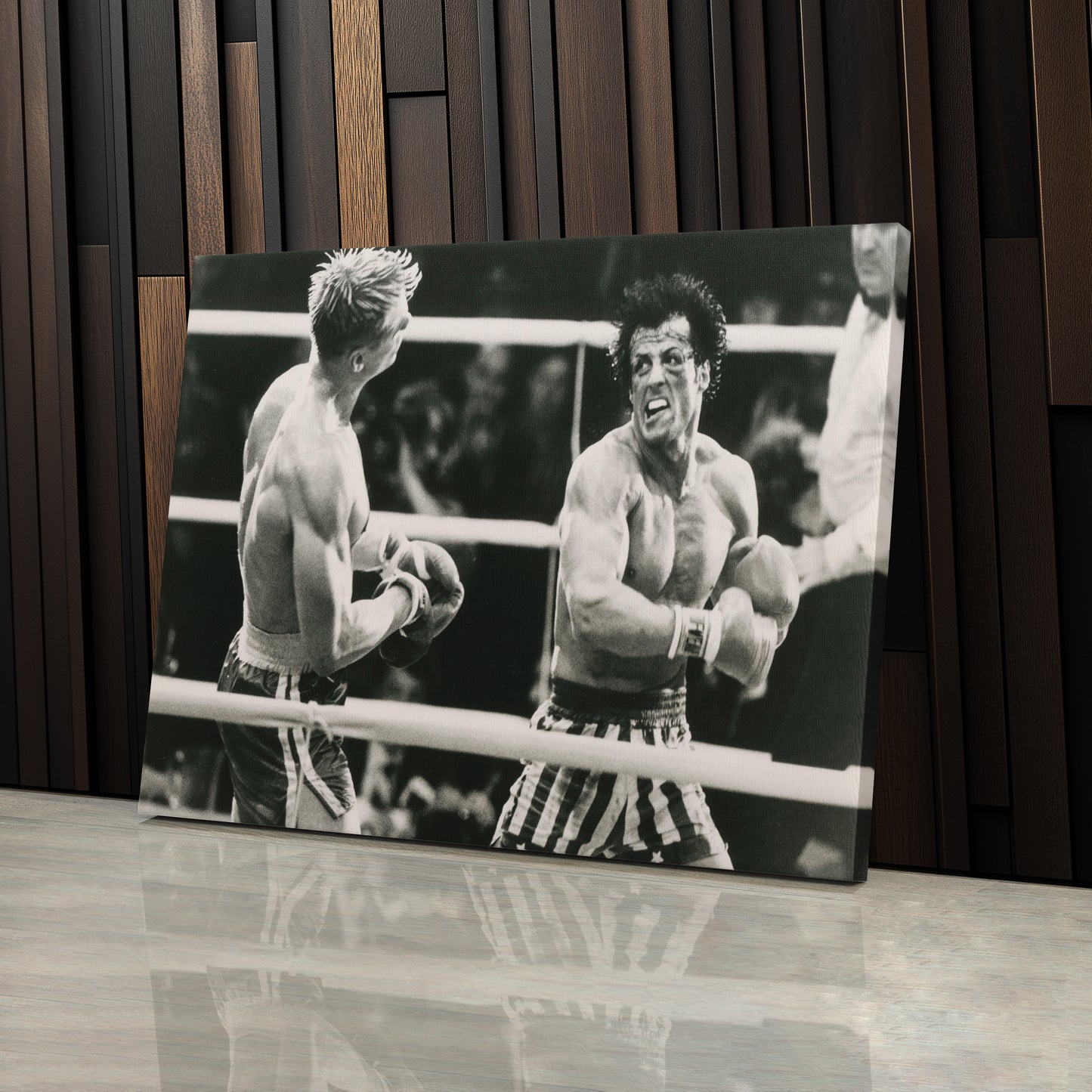 Rocky Balboa vs Ivan Drago Poster – Boxing Movie Canvas Wall Art Decor