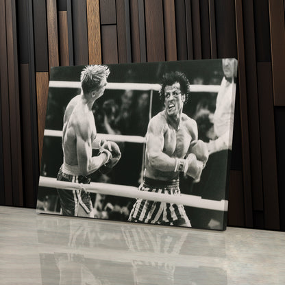 Rocky Balboa vs Ivan Drago Poster – Boxing Movie Canvas Wall Art Decor