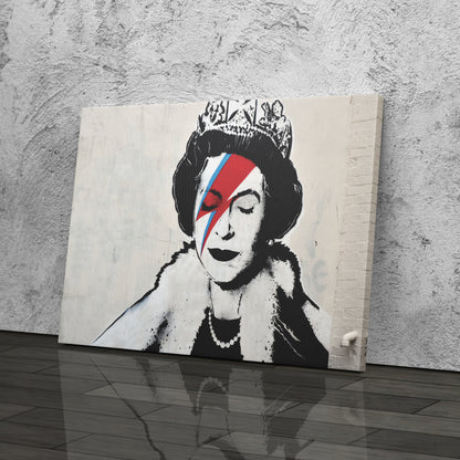 Banksy 'Queen' Canvas Print - Framed Wall Art
