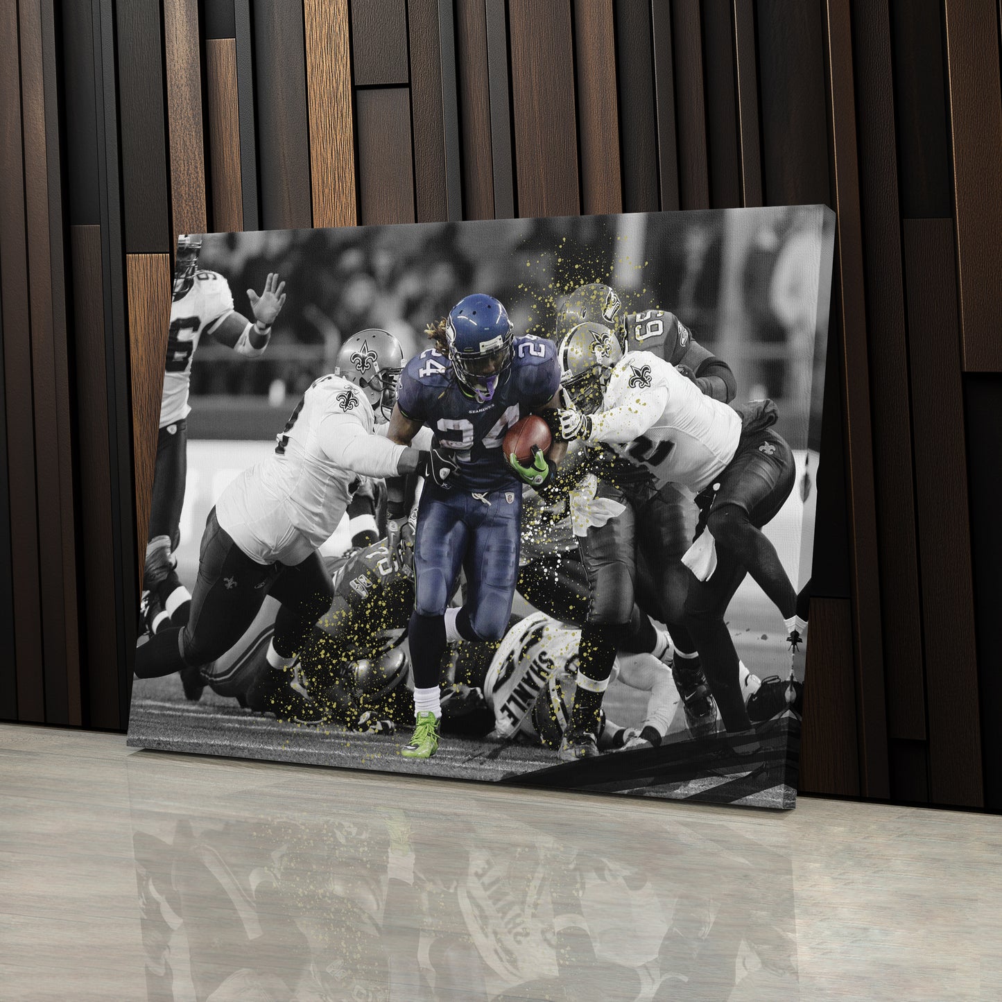 The Beast Quake Seattle Seahawks Canvas Art - NFL Sports Decor Poster