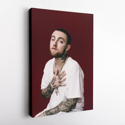 Mac Miller Poster Canvas Art – A Bold and Iconic Design