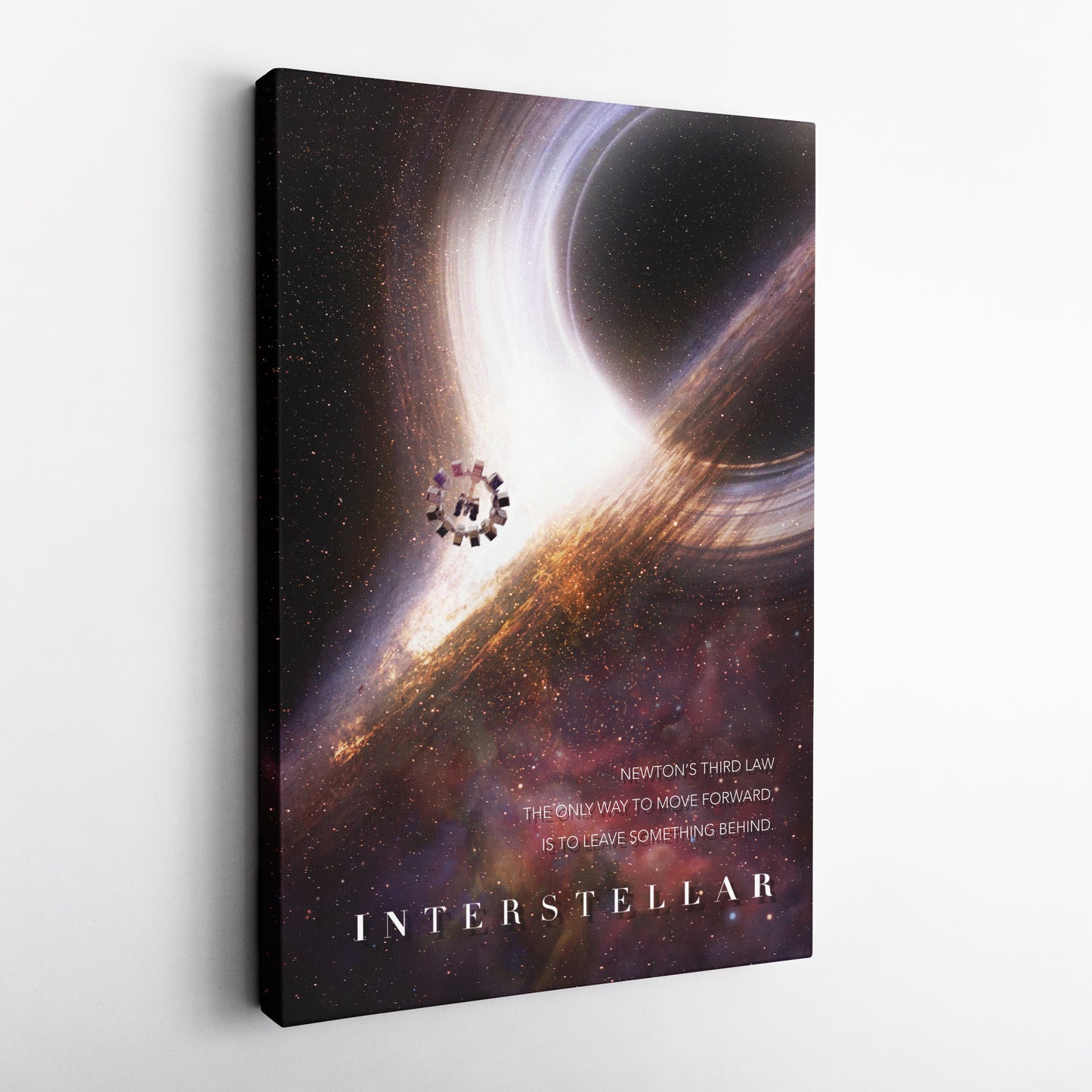 Interstellar Movie Poster Canvas Wall Art Decor - Cosmic Sci-Fi Art