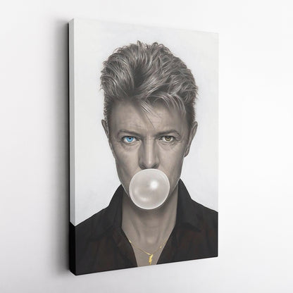 David Bowie Poster Chewing Gum Canvas Wall Art Home Decor Framed Art