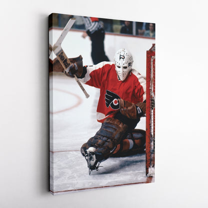 Bernie Parent Philadelphia Flyers Canvas Print – NHL Goalie Wall Art