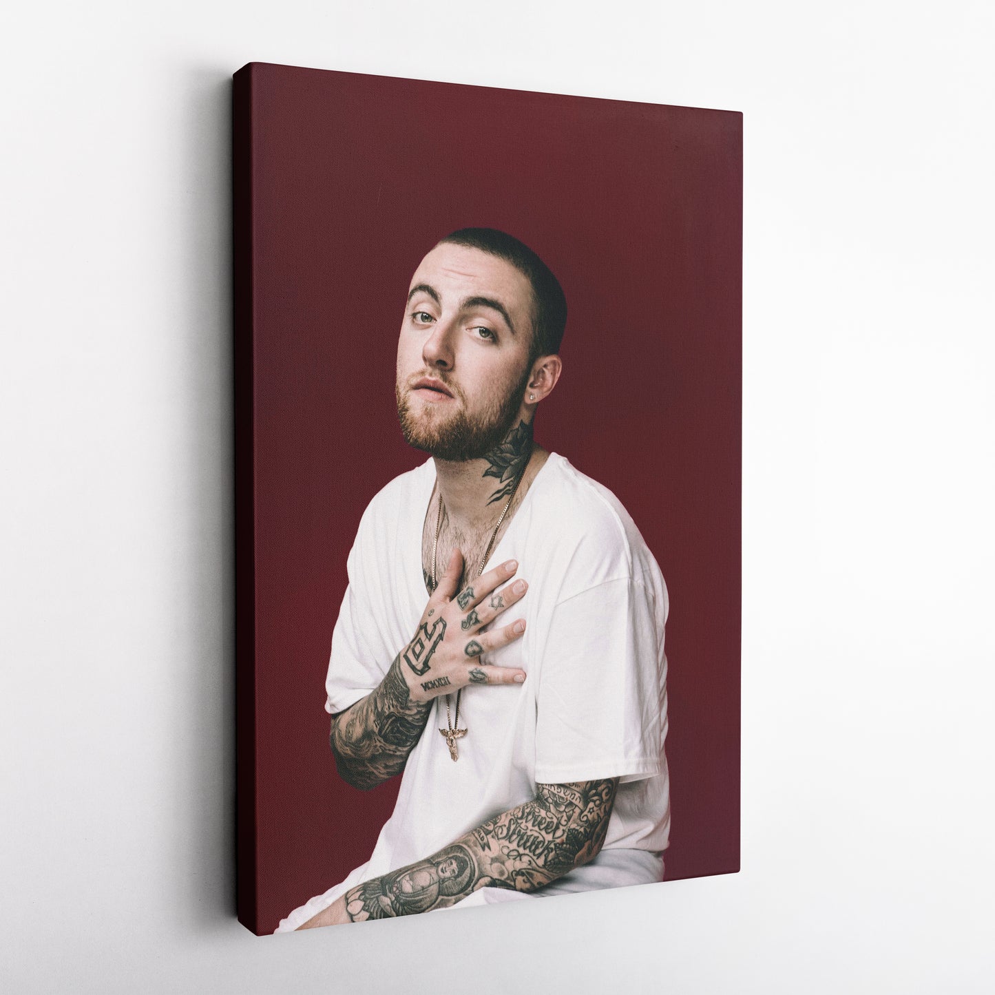Mac Miller Poster Canvas Art – A Bold and Iconic Design
