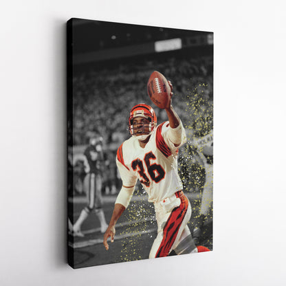 Jennings’ Kickoff Return Cincinnati Bengals Canvas Wall Art Decor - NFL Highlight Art