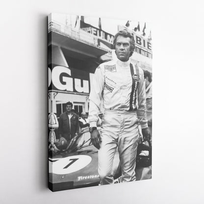 Steve McQueen Le Mans 1971 Poster – Iconic Canvas Wall Art Decor