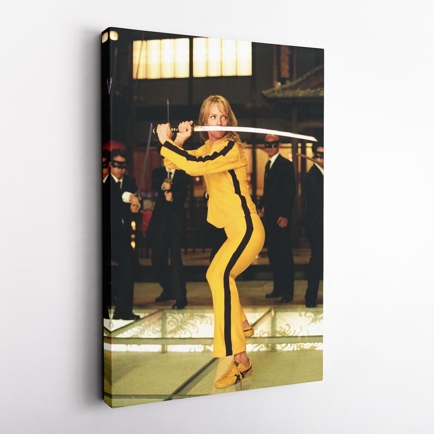 Kill Bill Uma Thurman Movie Scene Canvas Wall Art – Cinematic Action Poster