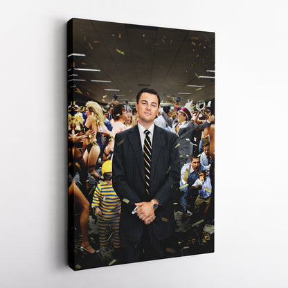 The Wolf of Wall Street - Leonardo DiCaprio After Speech Canvas Wall Art Decor