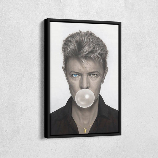 David Bowie Chewing Gum Canvas Wall Art – Music Icon Wall Decor