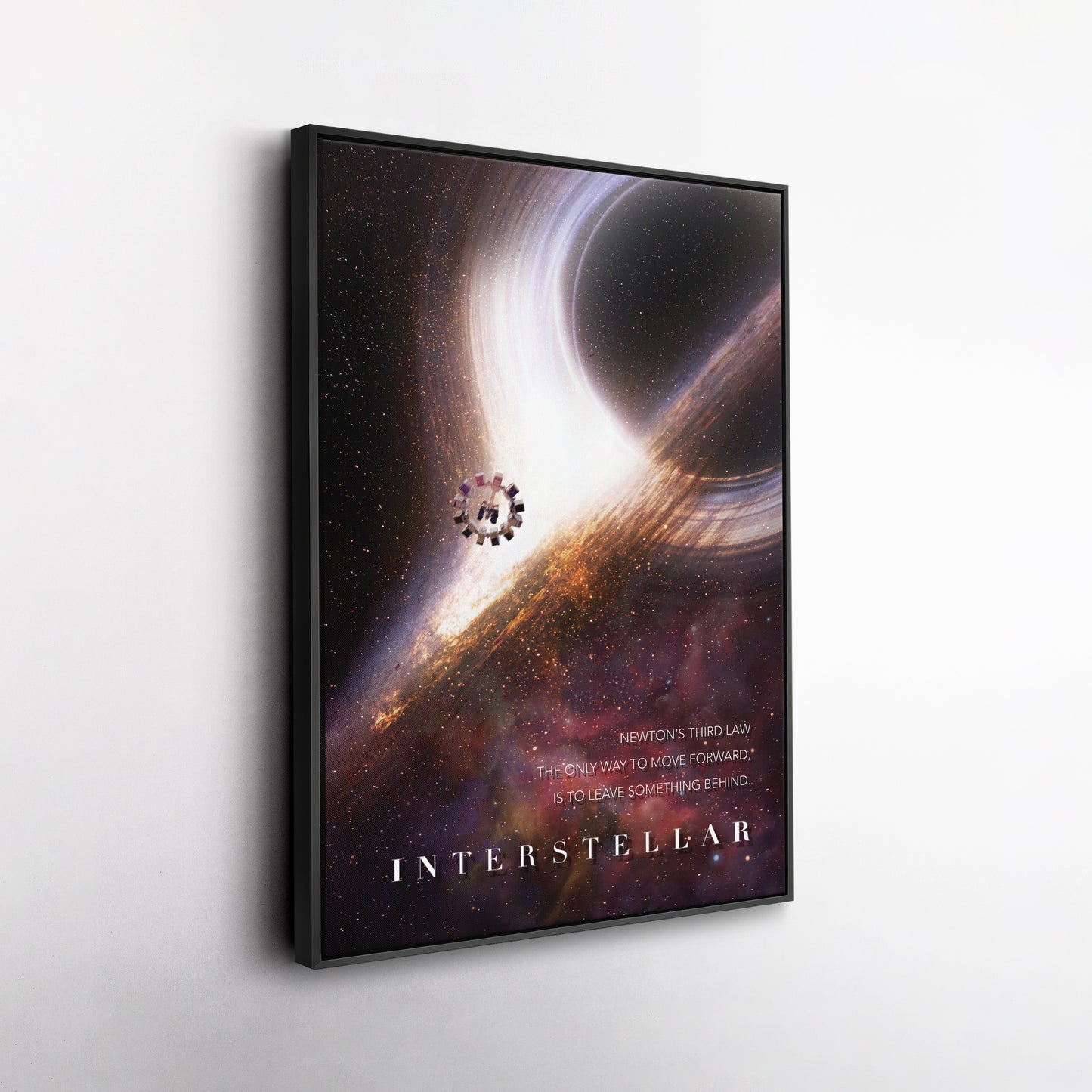 Interstellar Movie Poster Canvas Wall Art Decor - Cosmic Sci-Fi Art