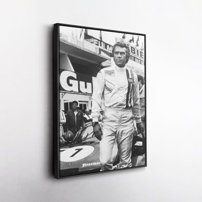 Steve McQueen Le Mans 1971 Poster – Iconic Canvas Wall Art Decor