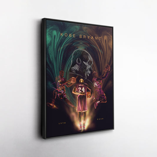 Kobe Bryant 1978-2020 Canvas Wall Art – A Tribute to an NBA Legend